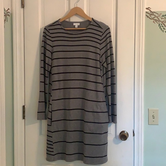 J. Jill Dresses & Skirts - J. Jill Striped Long-Sleeved Dress